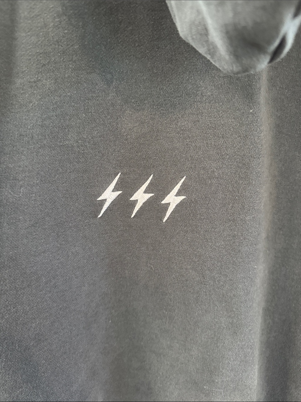 Mens Dark Gray Crewneck Hoodie White Mountain Graphic Red Sun Outdoor Style - Picture 6 of 9